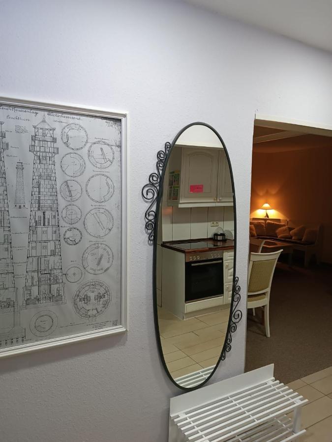 Ferien Wohnung -Leuchtturm Oldenswort Exteriör bild